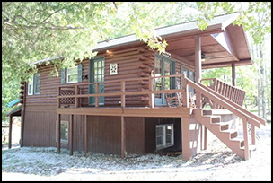 Log Cabin 2A at French Lick Cabins at Patoka Lake
